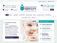 Tablet Screenshot of manchesterfertility.com